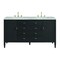 James Martin Vanities 60'' Double Vanity, Carbon Oak w/ 3 CM Victorian Silver Quartz Top 485-V60D-CBO-3VSL - alternate 1